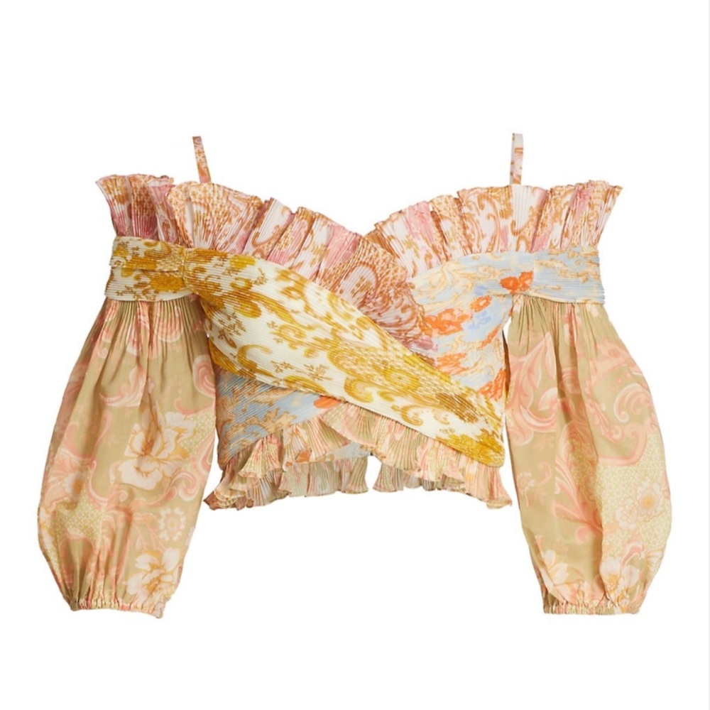 Zimmerman pleated floral blouse
